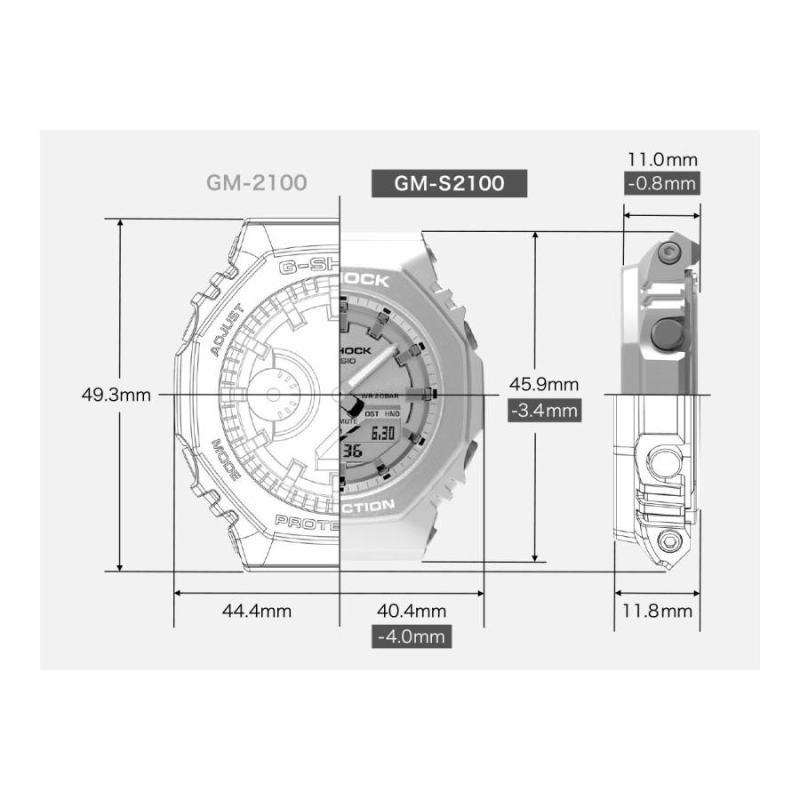 エントリーで+4倍！6月5日！Gショック G-SHOCK 腕時計 メンズ レディース GM-S2100PG-4AJF メタルカバー コンパクトサイズ ジーショック｜neel-watch｜18