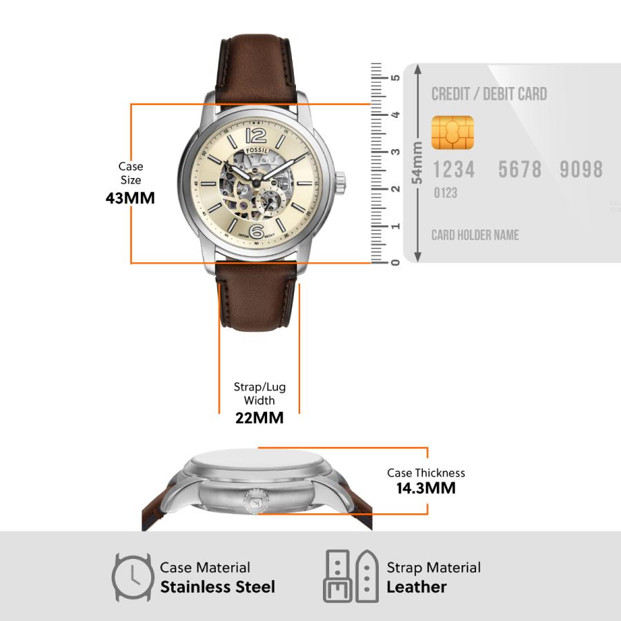 FOSSIL（フォッシル） 腕時計 メンズ 自動巻き FOSSIL HERITAGE 