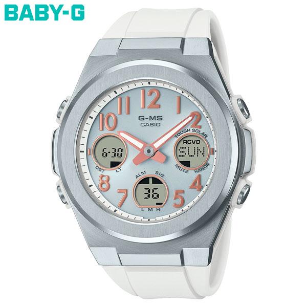 BABY-G カシオ ベビーG レディース G-MS 電波 ソーラー 腕時計 タフソーラー MSG-W610-7AJF シルバー ホワイト｜neel-watch｜02