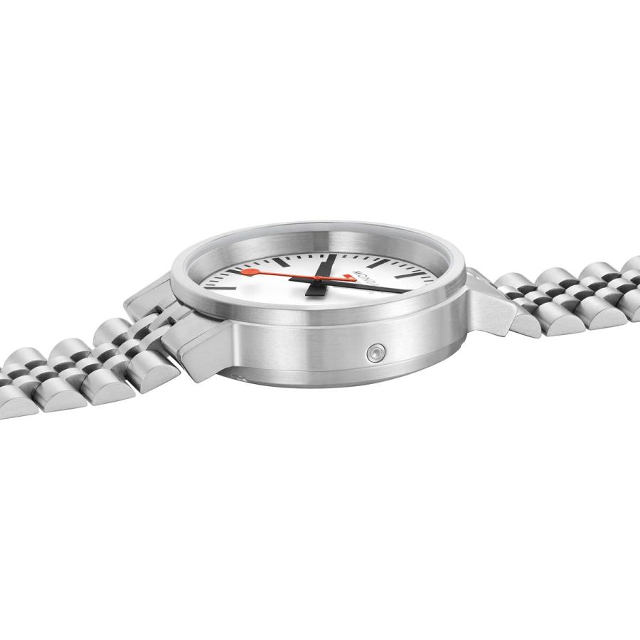 モンディーン MONDAINE 腕時計 メンズ レディース ストップ トゥ ゴー 41mm SSブレスレット MST.4101B.SJ.2SEの画像