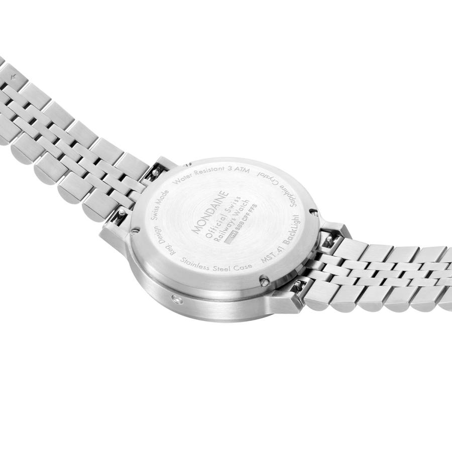 モンディーン MONDAINE 腕時計 メンズ レディース ストップ トゥ ゴー 41mm SSブレスレット MST.4101B.SJ.2SEの画像