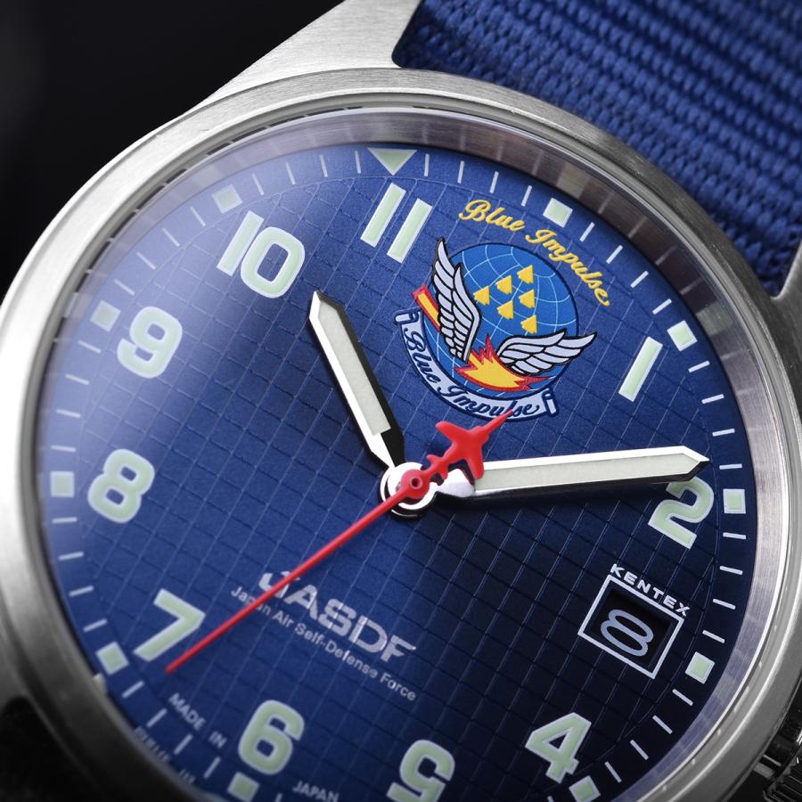 ケンテックス KENTEX 腕時計 日本製 ブルーインパルス スタンダード メンズ レディース 航空自衛隊 S806B-1｜neel-watch｜03