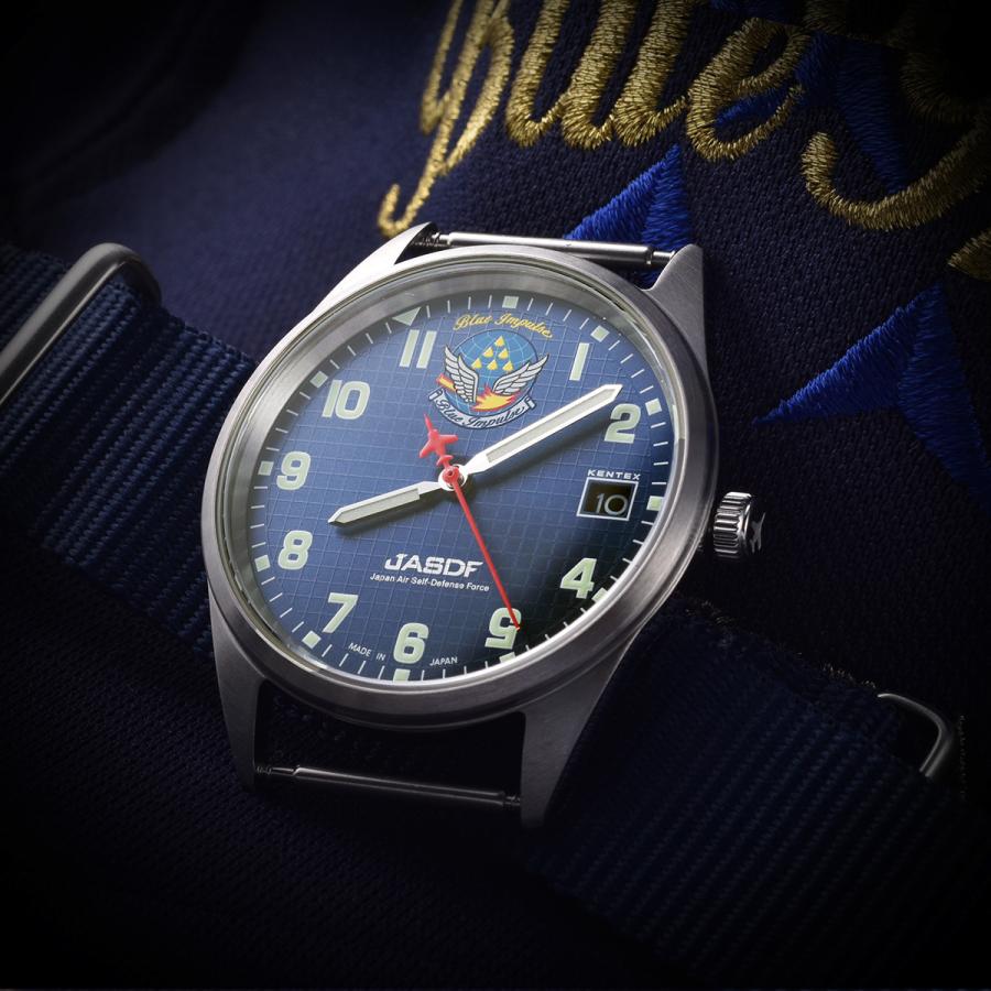 ケンテックス KENTEX 腕時計 日本製 ブルーインパルス スタンダード メンズ レディース 航空自衛隊 S806B-1｜neel-watch｜04