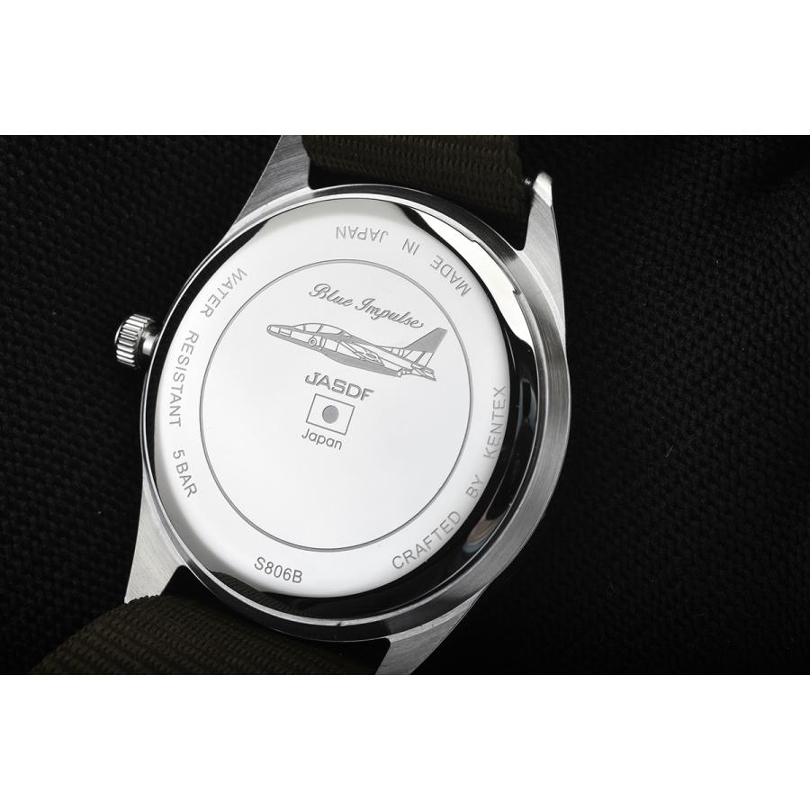 ケンテックス KENTEX 腕時計 日本製 ブルーインパルス スタンダード メンズ レディース 航空自衛隊 S806B-1｜neel-watch｜07