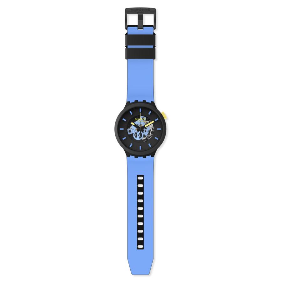 swatch スウォッチ 腕時計 オリジナルズ ブラック BIG BOLD BIOCERAMIC TRAVEL BY DAY MONTHLY DROPS SB03B108｜neel-watch｜05