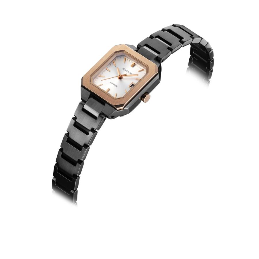 カシオ シーン CASIO SHEEN ソーラー 腕時計 レディース SHS-4528GBJ-7AJF ブラック ピンクゴールド｜neel-watch｜04