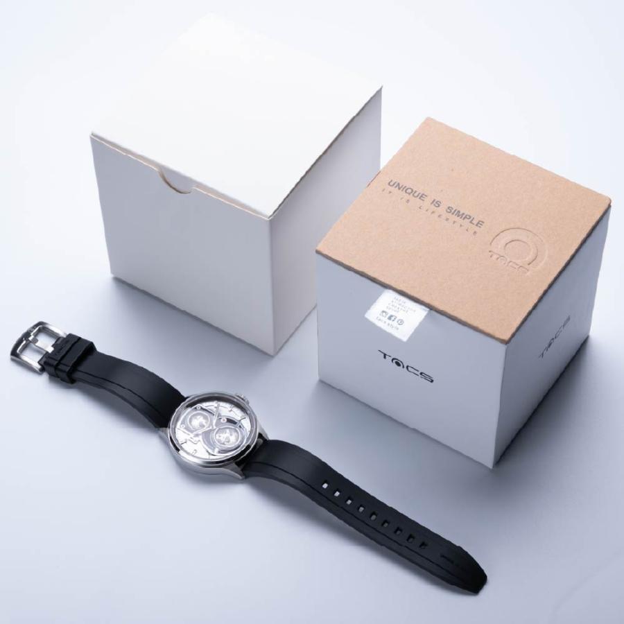 （ノベルティー付き）タックス TACS 腕時計 メンズ 自動巻き TWIN LENS Lite Lumiere Blanc TS2501Aの画像