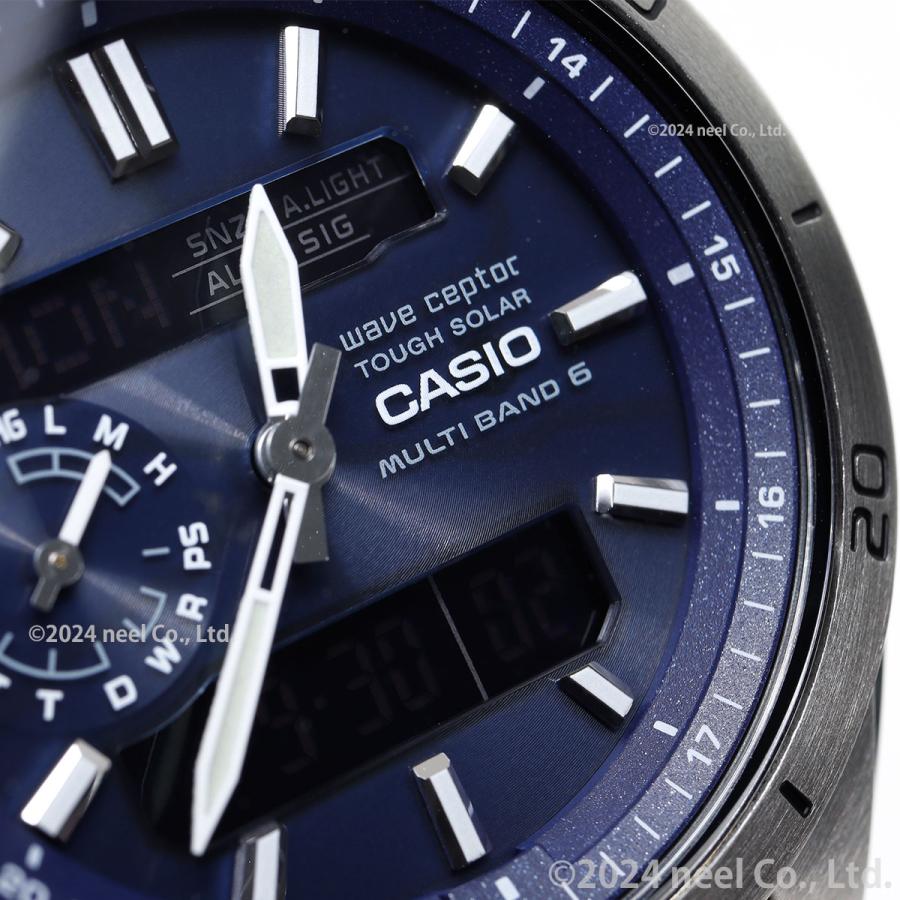 WAVE（CASIO） カシオ ウェーブセプター 電波 ソーラー 腕時計 メンズ