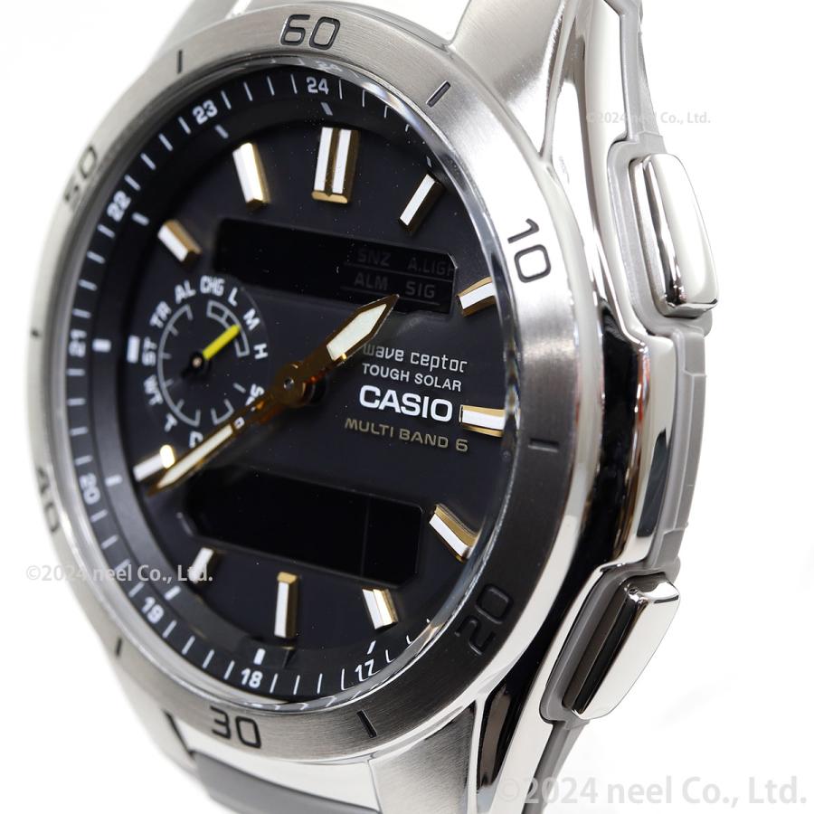 WAVE（CASIO） カシオ ウェーブセプター 電波 ソーラー 腕時計 メンズ