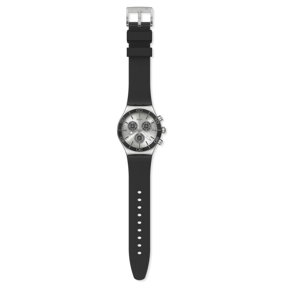 swatch スウォッチ 腕時計 メンズ ニューアイロニー クロノ NEW IRONY CHRONO SWATCH GREAT OUTDOOR YVS486｜neel-watch｜02