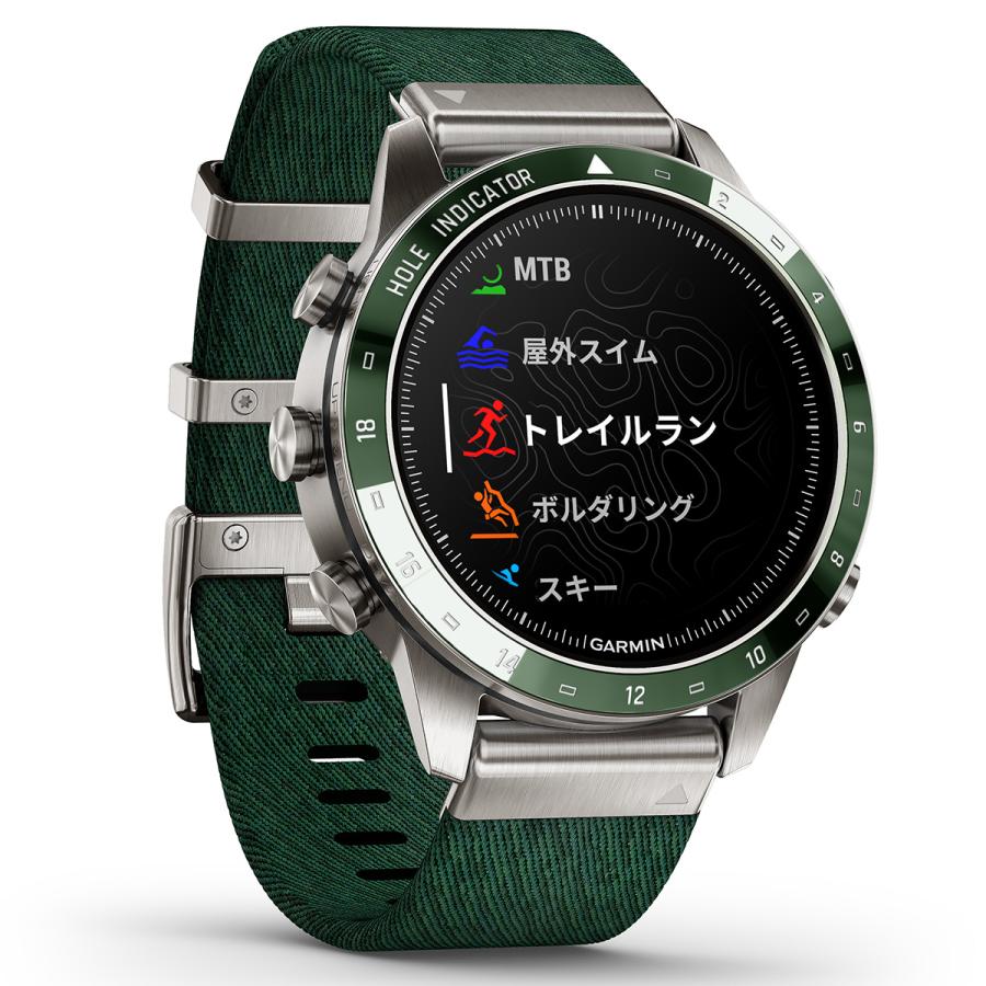 【オリジナル保護フィルム付き】ガーミン GARMIN MARQ Golfer Gen 2 マーク ゴルファー 010-02648-C2 GPS スマートウォッチ 腕時計 メンズ｜neel1999｜06