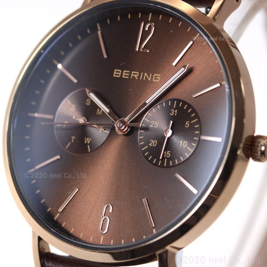 ベーリング 日本限定モデル 腕時計 メンズ レディース LUXE BROWN Changes BERING 14236-265｜neel1999｜06