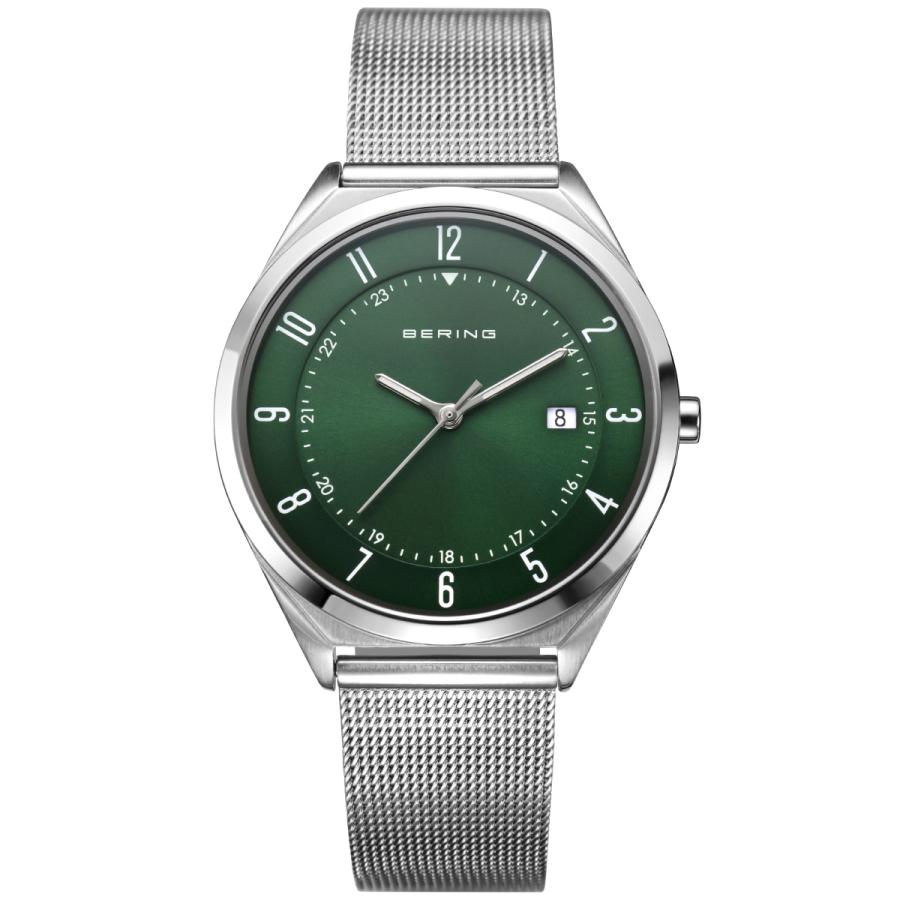 （ノベルティー付き）ベーリング BERING 腕時計 ウルトラスリム メッシュベルト グリーン×シルバー 18738-008 Amazon.co.jp: 【国内正規輸入品】BERING/ベーリング メンズ ユニセックス腕時計 ウルトラスリム 金属メッシュベルト ブルー×シルバー  サファイアガラス サージカルステンレススチール316L キズつきにくい 18738-007 : ファッション
