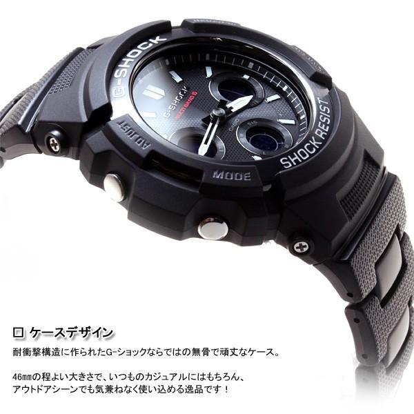 Gショック G-SHOCK 電波ソーラー 腕時計 メンズ 黒 ブラック AWG-M100SBC-1AJF ジーショック｜neel1999｜04