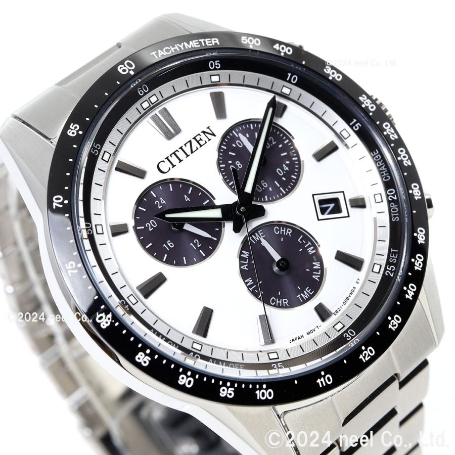 CITIZEN クロノグラフ 時計 シルバー/ホワイト CITIZEN COLLECTION シチズンコレクション エコドライブ ソーラー
