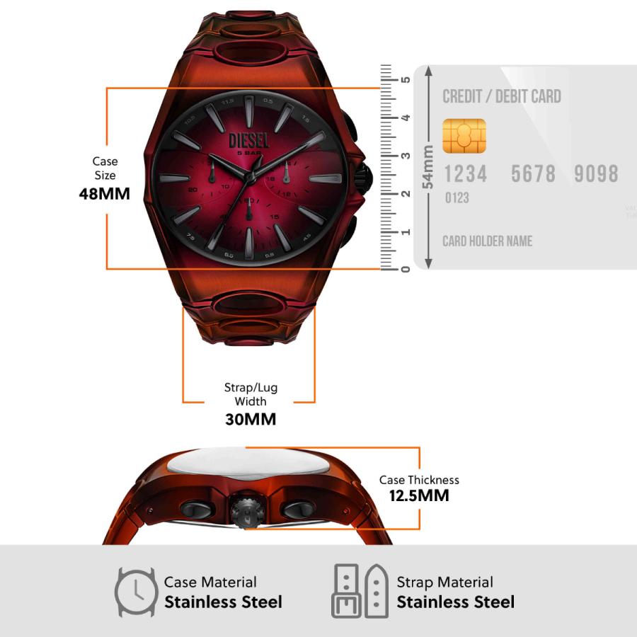 DIESEL（ディーゼル） （ノベルティー付き）ディーゼル 腕時計 クロノ