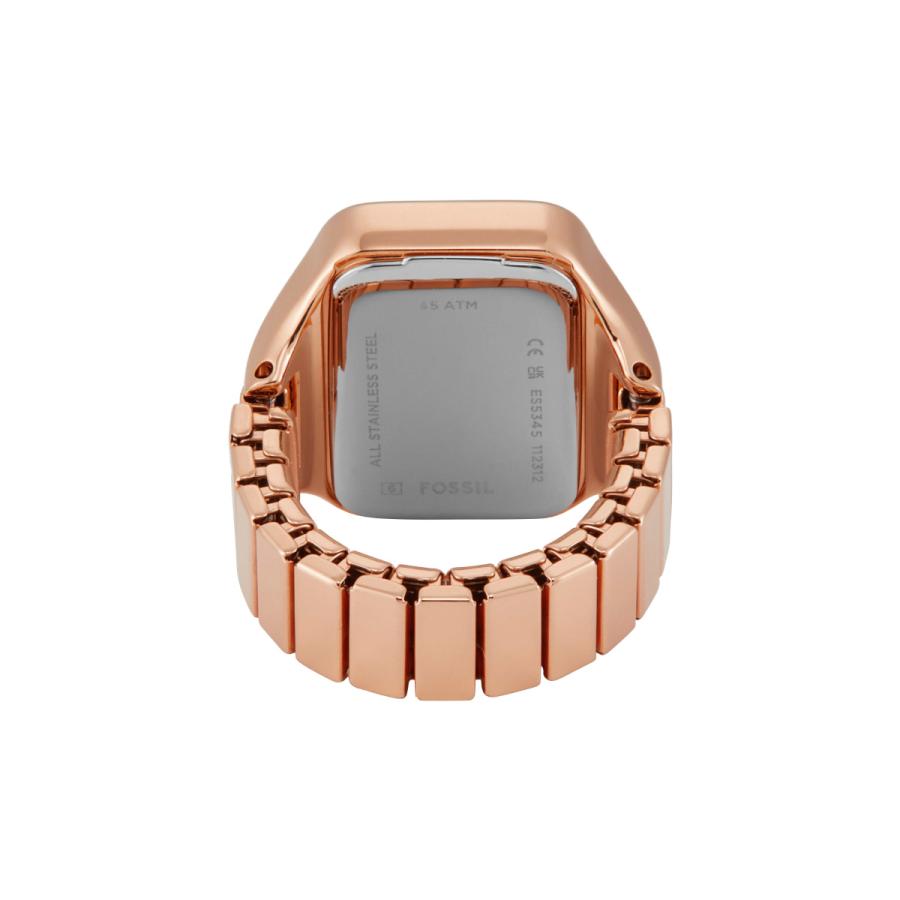 FOSSIL（フォッシル） リングウォッチ 時計 指輪 レディース RAQUEL 二針 ローズゴールド ウォッチリング ES5345 ...