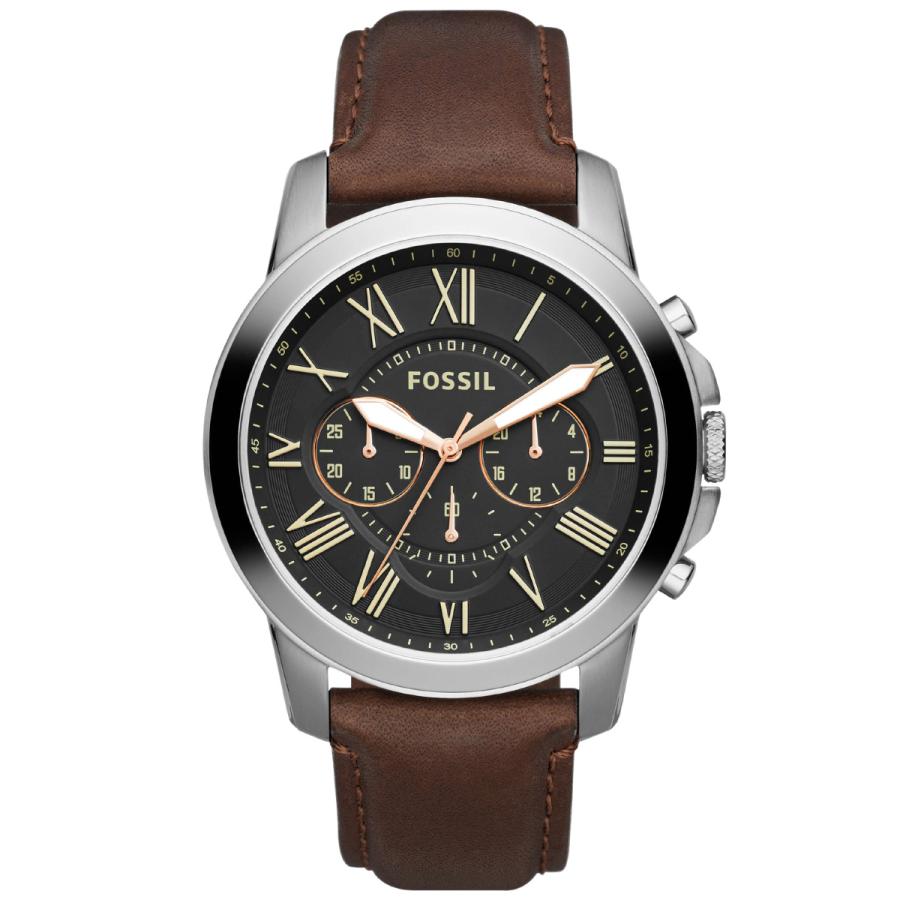 FOSSIL（フォッシル） 腕時計 メンズ GRANT クロノグラフ ブラウン レザーウォッチ FS4813 : neelヤフー店 - 通販 ...
