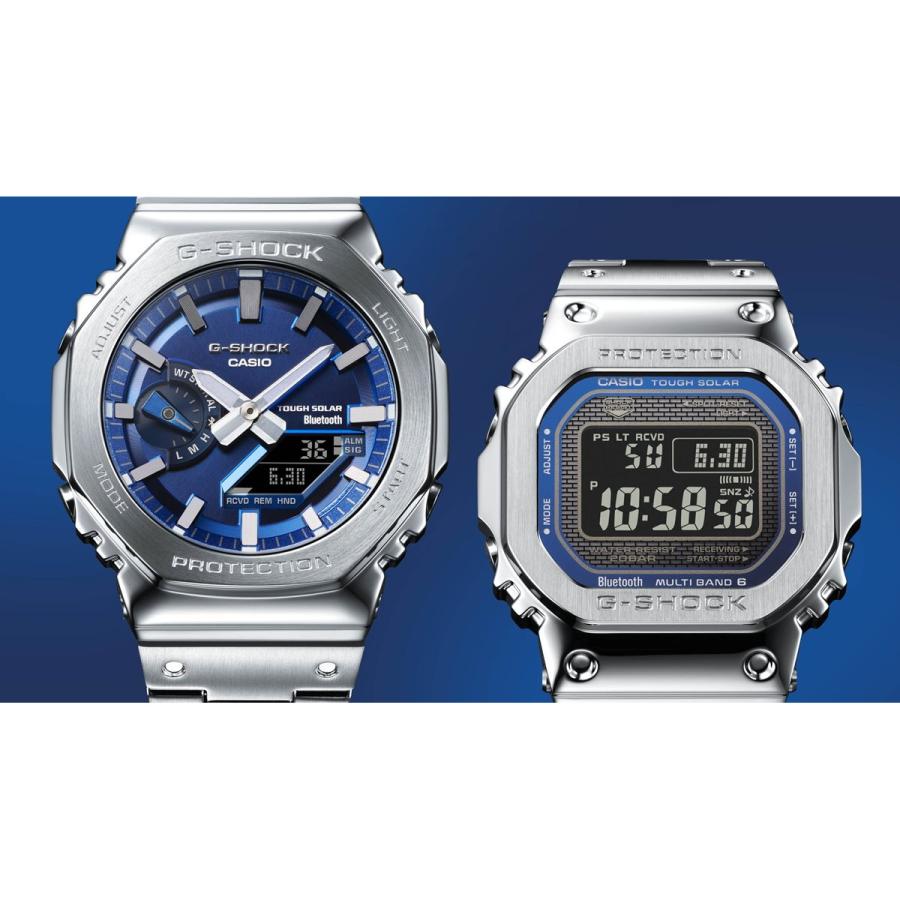 Gショック G-SHOCK ソーラー 腕時計 メンズ GM-B2100AD-2AJF ジーショック フルメタル シルバー｜neel1999｜15