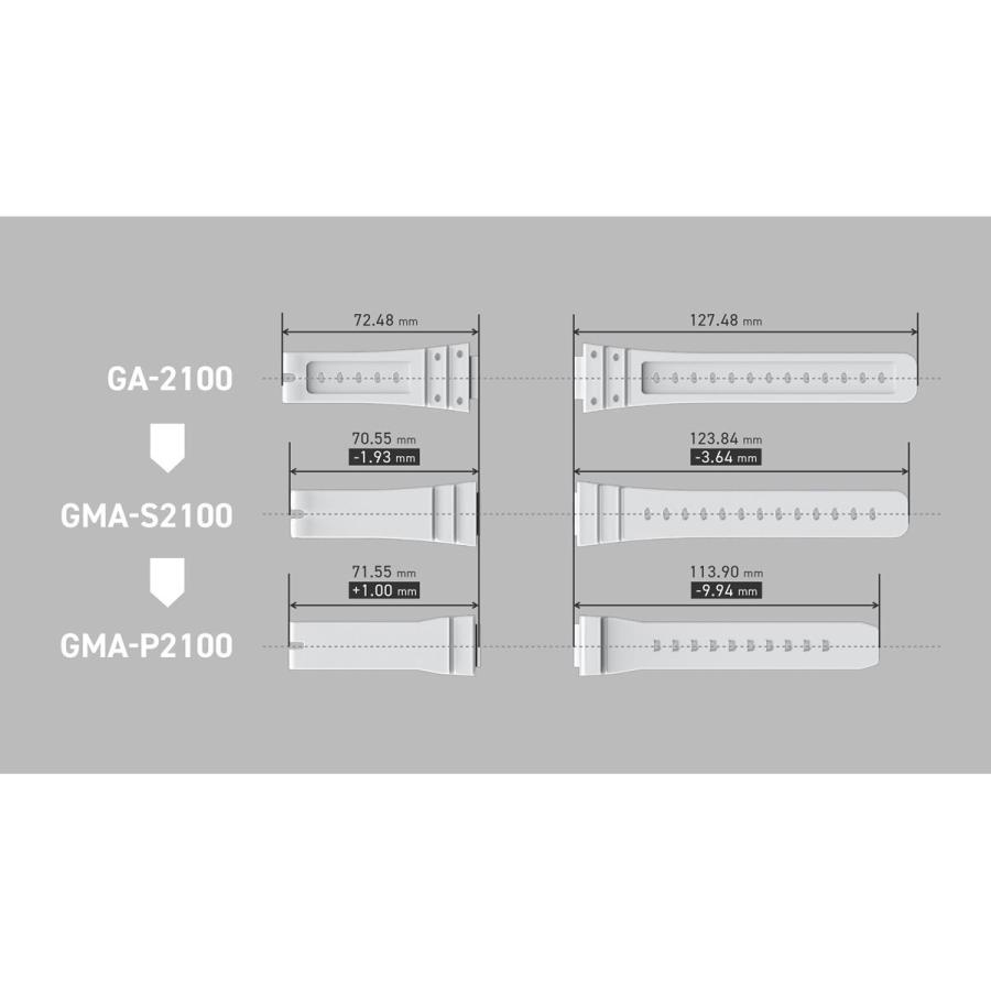 Gショック G-SHOCK アナデジ 腕時計 GMA-P2100ST-7AJF GMA-S2100 小型化モデル ジーショック | G-SHOCK | 12