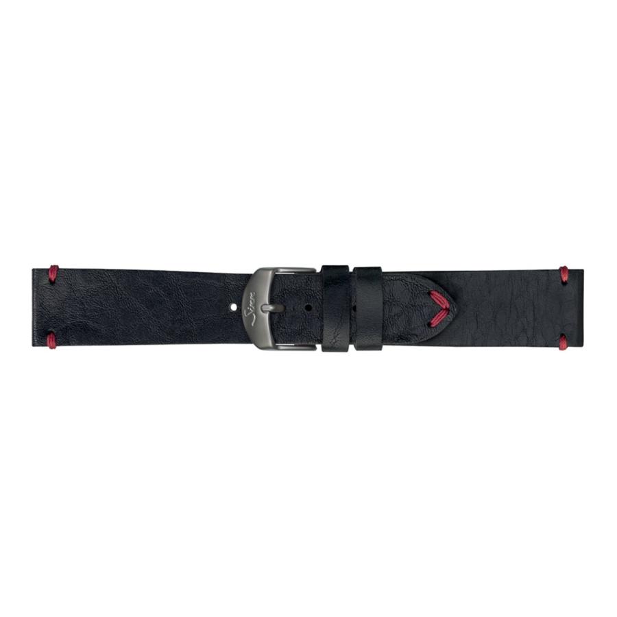 Sinn　ジン　カウレザー・ストラップ　純正　SSピンバックル付　20mm Sinn（ジン） 純正 替えバンド ヴィンテージカウレザー ブラック