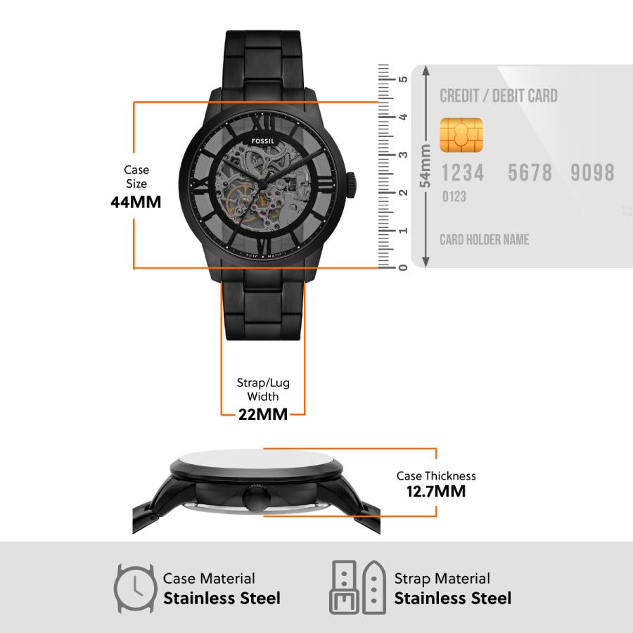 フォッシル FOSSIL 腕時計 自動巻き TOWNSMAN オートマティック