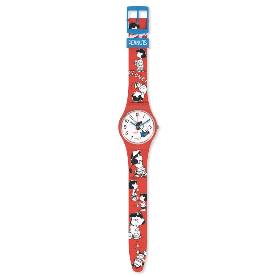 swatch スウォッチ PEANUTS ピーナッツ コラボ ルーシー 腕時計 メンズ レディース SO28Z106｜neel1999｜02