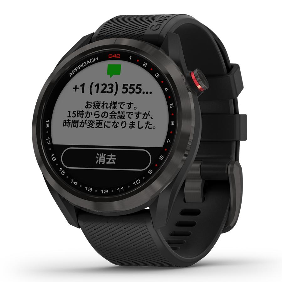 【24回分割手数料無料！】ガーミン GARMIN スマートウォッチ Approach S42 アプローチ グレー ゴルフ GPS 腕時計 010-02572-20｜neel2｜13