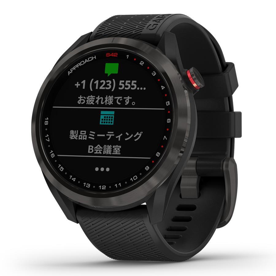 【24回分割手数料無料！】ガーミン GARMIN スマートウォッチ Approach S42 アプローチ グレー ゴルフ GPS 腕時計 010-02572-20｜neel2｜14