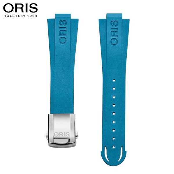 オリス ORIS アクイスデイト キャリバー400 41.5mm用 ブルーラバーストラップ 替えバンド 07 4 22 75FC_1