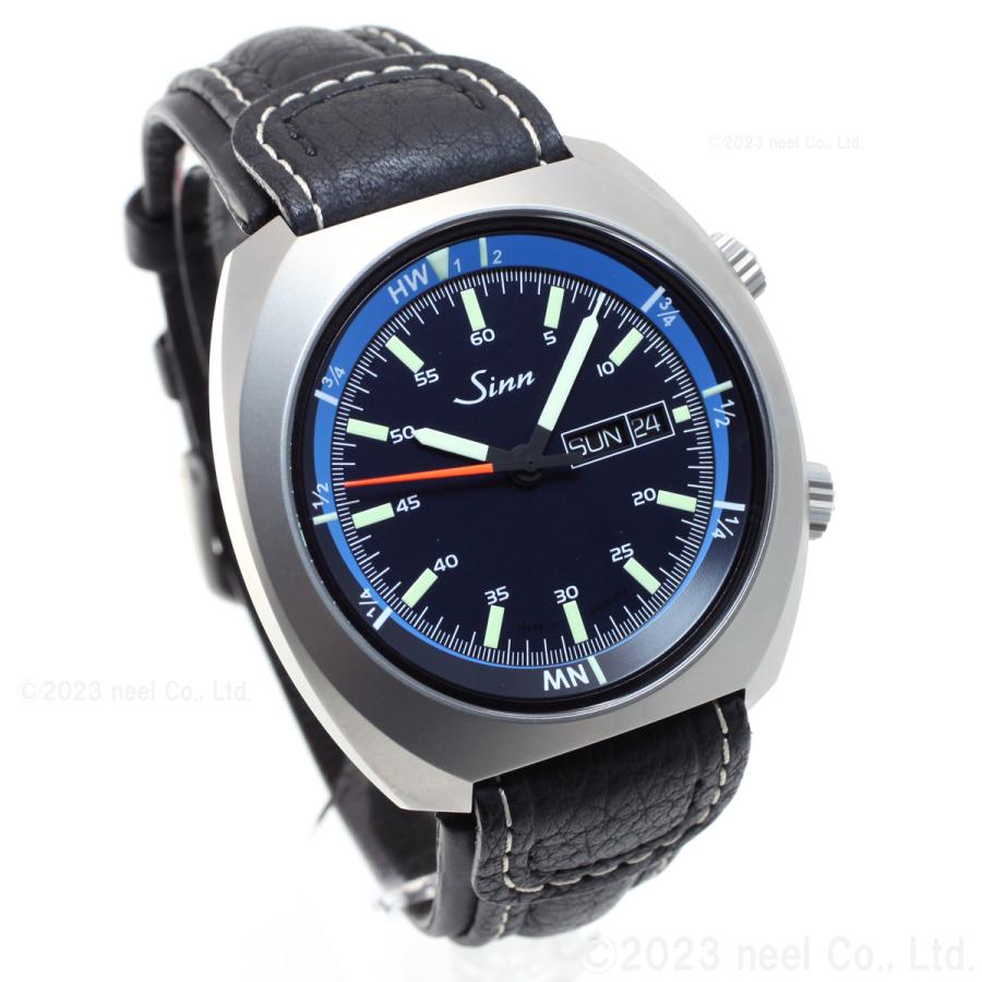 Sinn 240 自動巻き腕時計 ブラック/ブルー Sinn（ジン） （豪華おまけ有） 240.ST.GZ 自動巻 インストゥルメント