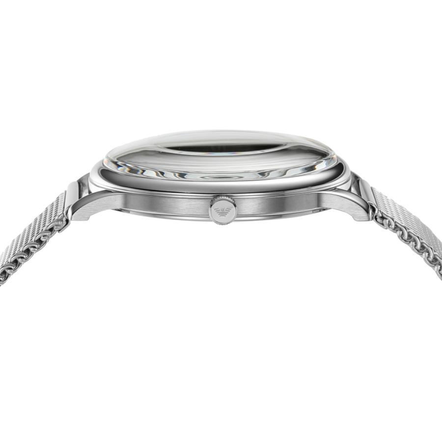 EMPORIO ARMANI エンポリオアルマーニ 腕時計 メンズ 3針デイトウォッチ ステンレススチールメッシュ AR11571 ...