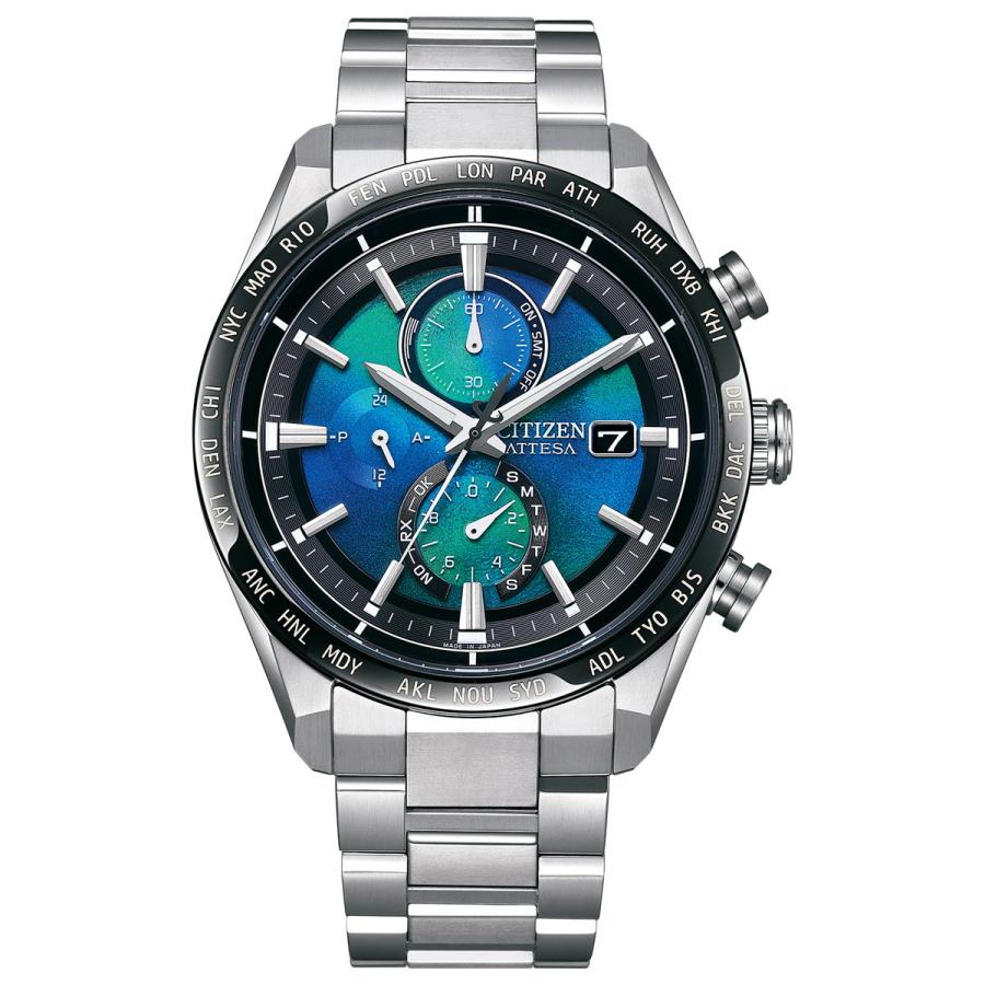 【メール便】 CITIZEN UNIT with BLUE シチズン アテッサ エコドライブ 電波時計 限定モデル 腕時計 AT8188-64L 【OCQ1181311041】(42350円)