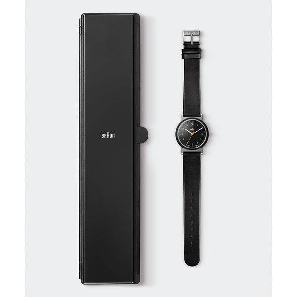 BRAUN ブラウン アナログ 腕時計 AW10 復刻 ドイツ製 ブラック レザー