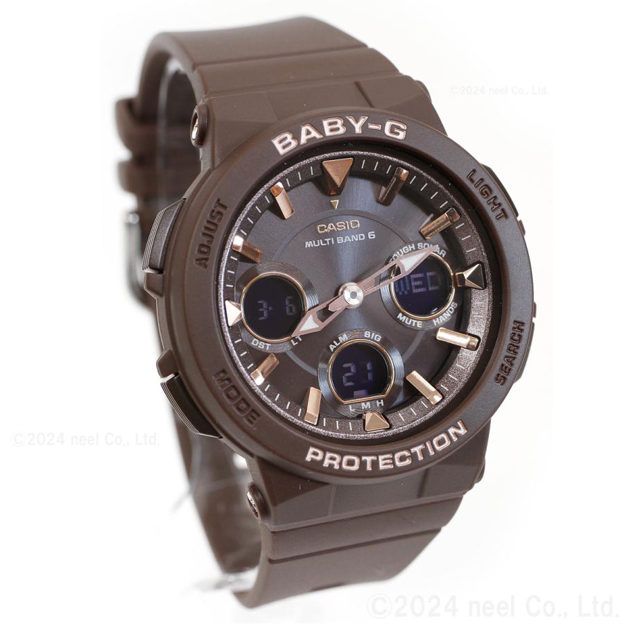 CASIO Baby-G BGA-2500 電波ソーラー腕時計中古品　ネイビー Basic（BABY-G） 腕時計 レディース 電波ソーラー 電池不要