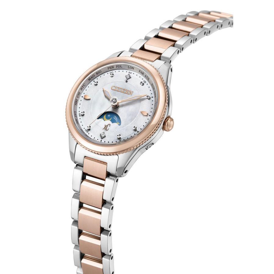 [大特価] シチズン クロスシー エコドライブ 電波時計 フローレットダイヤモデル サン＆ムーン EE1007-67W CITIZEN xC 【KU1053053011】(37752円)