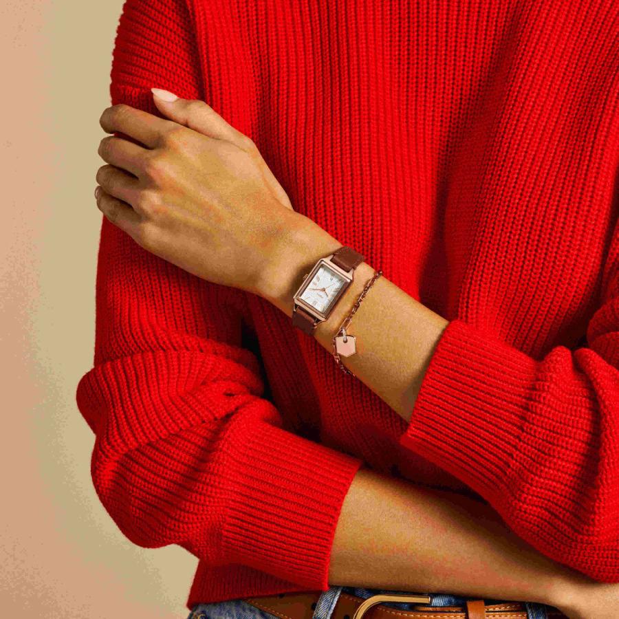 フォッシル FOSSIL 腕時計 レディース RAQUEL 三針デイト レザー 