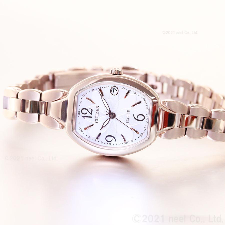 シチズン エクシード H110チタニウム ソーラー電波 完動品 CITIZEN - シチズン エクシード 電波ソーラー 軽量チタン 白蝶貝