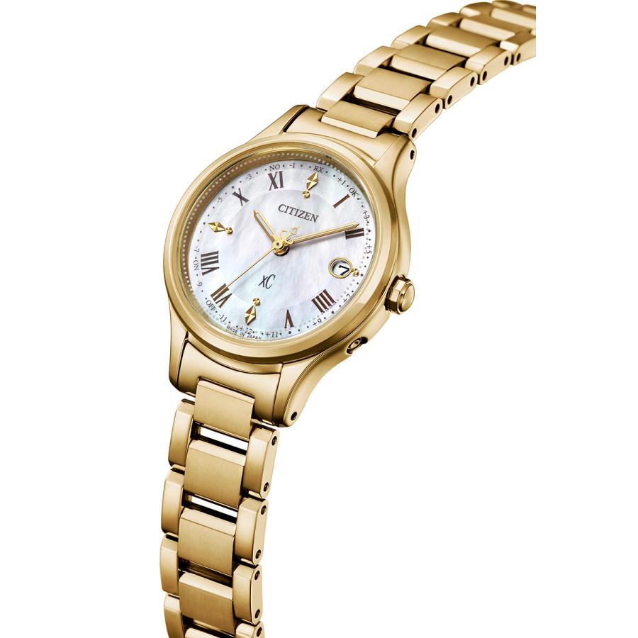 【箱付き】xC クロスシー　エコドライブ電波時計　シルバー×ゴールド XC シチズン クロスシー CITIZEN xC エコドライブ 電波時計 レディース