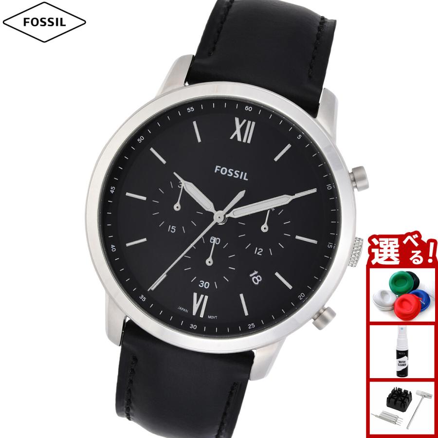 NEUTRA フォッシル FOSSIL 腕時計 メンズ クロノグラフ ブラックレザーウォッチ FS5452 : neelセレクトショップ ...
