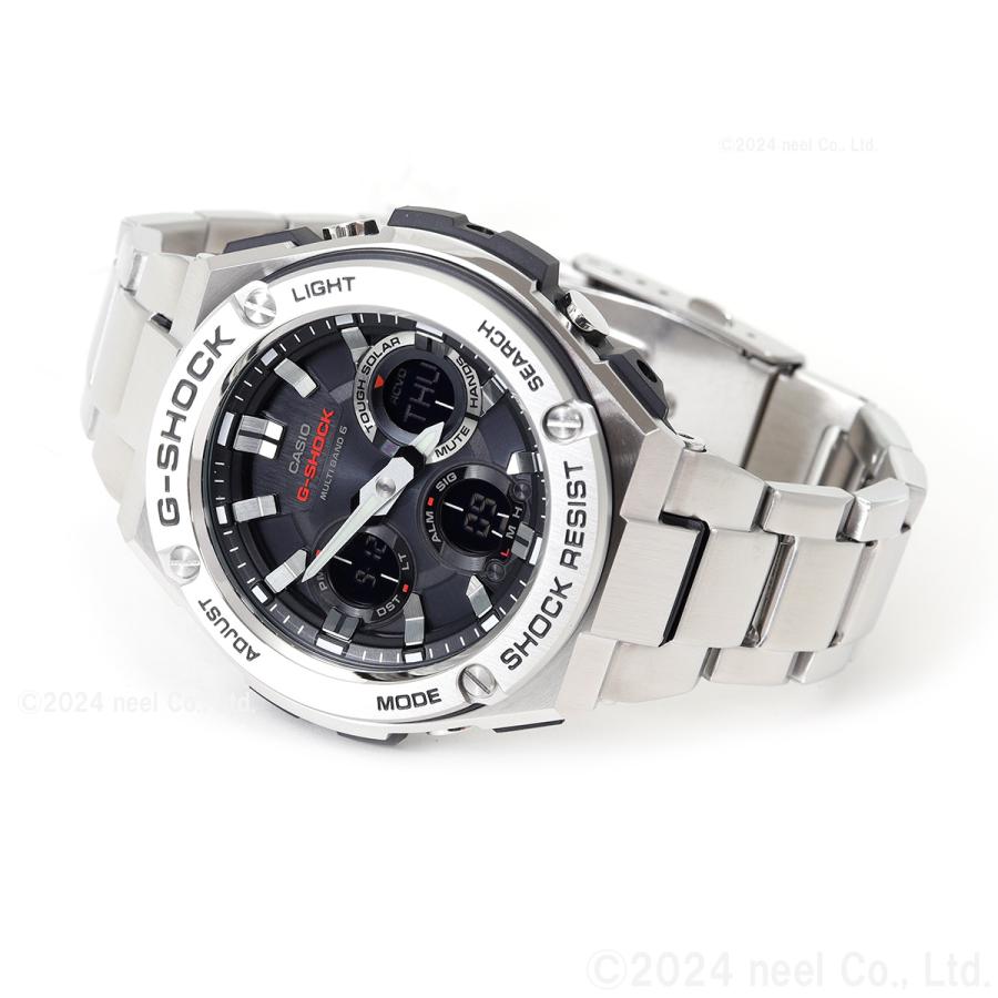 ＋【不動】G-SHOCK GST-S110D メンズ　腕時計　シルバー GSTS110D-1A | Silver G-STEEL Men's Watch G-SHOCK | CASIO