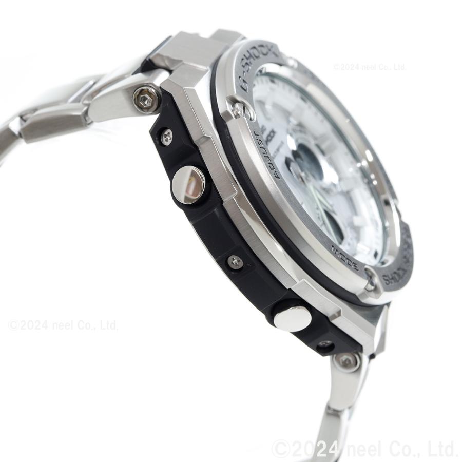 Gショック Gスチール G-SHOCK G-STEEL 電波ソーラー 腕時計 メンズ 白 ホワイト GST-W110D-7AJF | G-SHOCK | 07