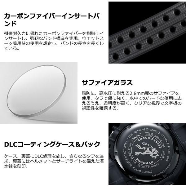 エントリーで+4倍！本日限定！Gショック フロッグマン G-SHOCK FROGMAN 電波ソーラー 腕時計 メンズ GWF-D1000B-1JF｜neel2｜05