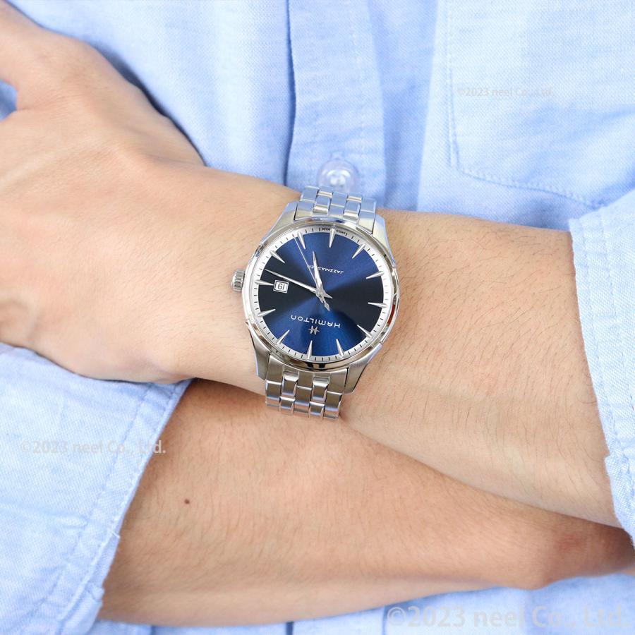 ハミルトン ジャズマスター ジェント ブルーダイヤル 美品