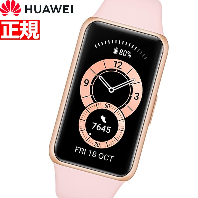 ファーウェイ HUAWEI スマートウォッチ Band6 Sakura Pink サクラピンク 腕時計 メンズ レディース ウェアラブル 血中酸素 HV8W000190