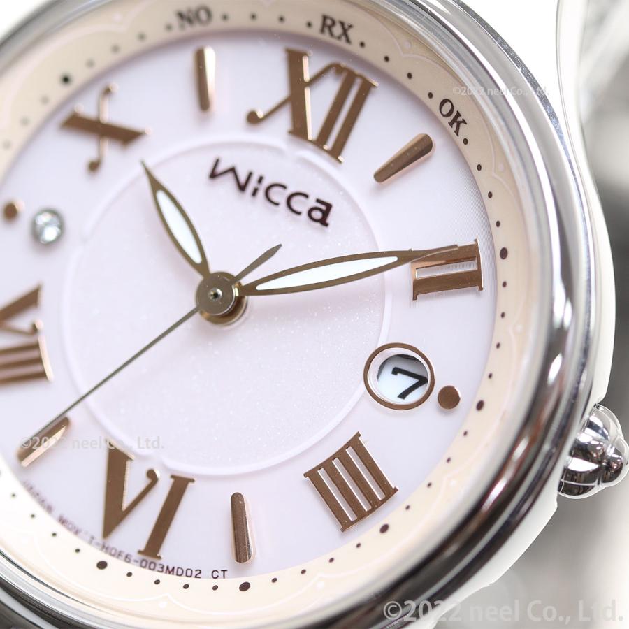 wicca ウィッカ シチズン ソーラーテック 電波時計 レディース