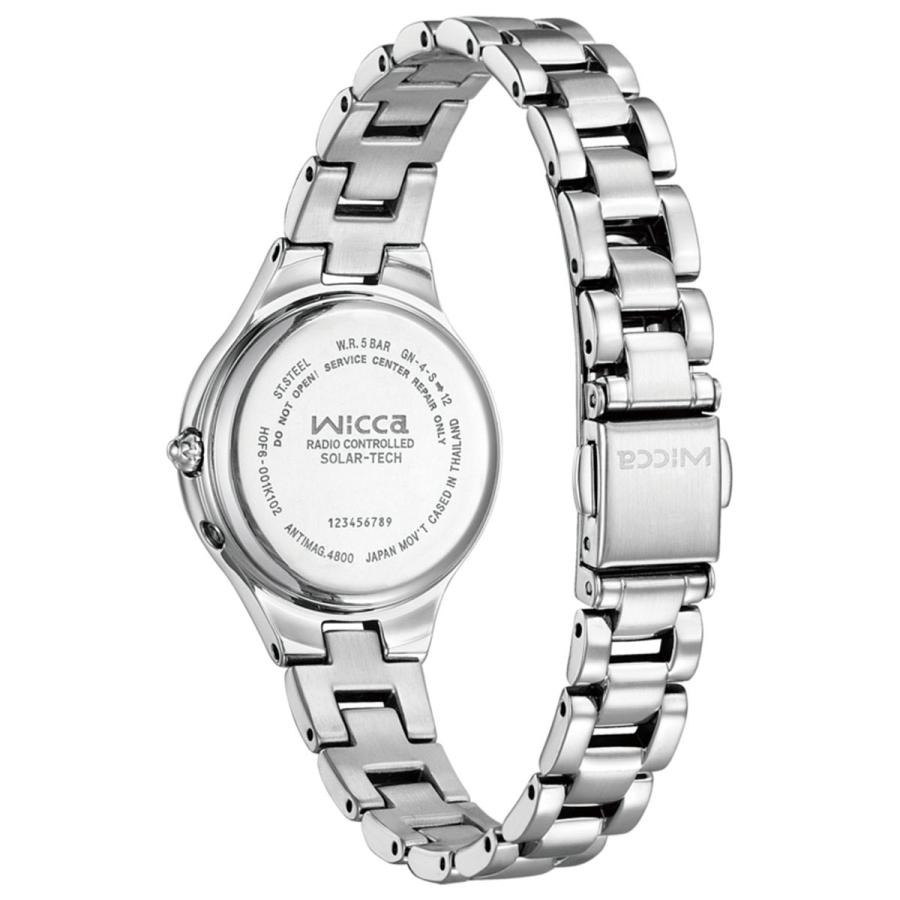 wicca ウィッカ シチズン ソーラーテック 電波時計 レディース