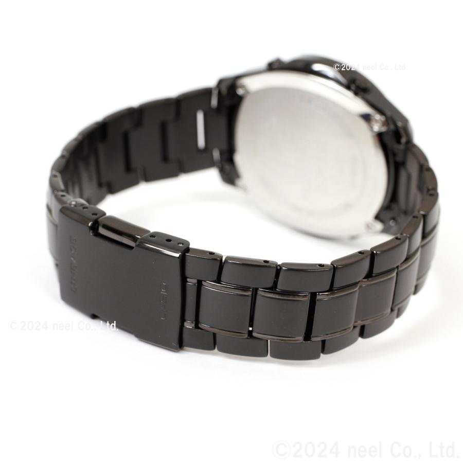 稼働品☆箱付　CASIOカシオ　リニエージ　オールブラック　電波ソーラー 稼働品☆箱付 CASIOカシオ リニエージ オールブラック 電波ソーラー