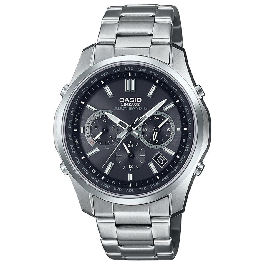 カシオ　リネージュ　電波ソーラー　稼働中　アナデジ　メンズ　カジュアル LINEAGE カシオ リニエージ 電波ソーラー 腕時計 メンズ LIW