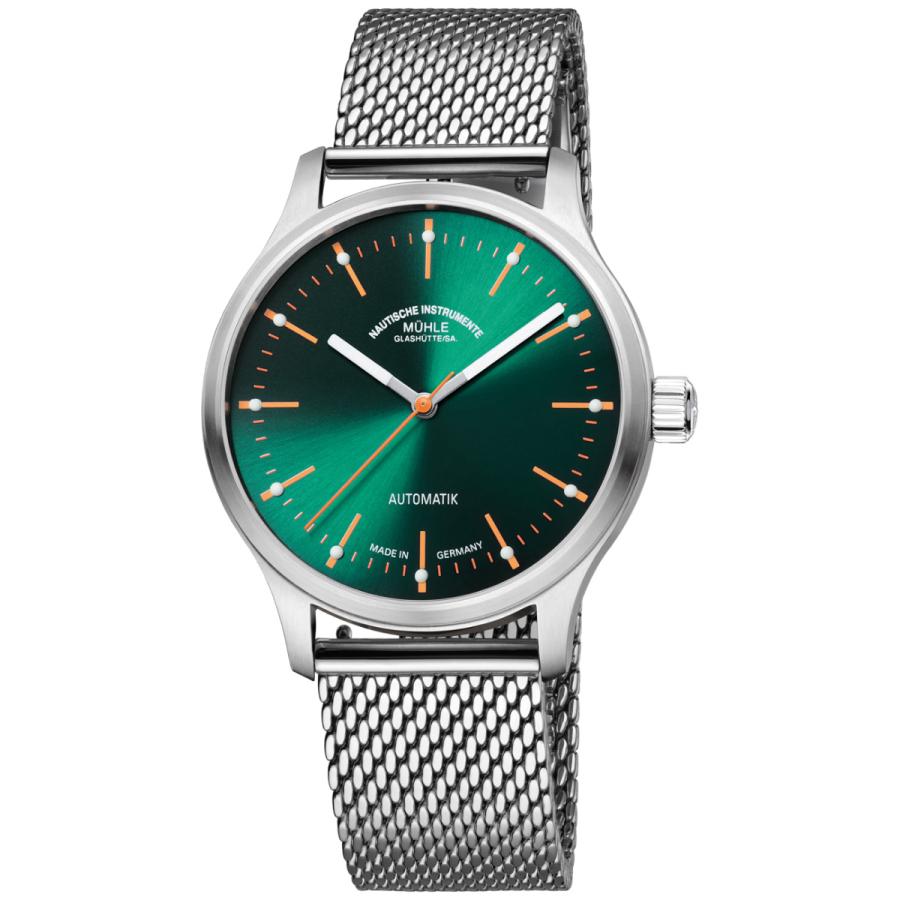 （ノベルティー付き）ミューレ グラスヒュッテ Muhle Glashutte パノヴァ グリーン Panova 腕時計 M1-40-76-MBの画像